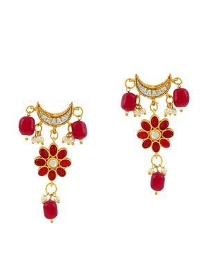 red tone gold brass short necklace - 17498477 - Standard Image - 4