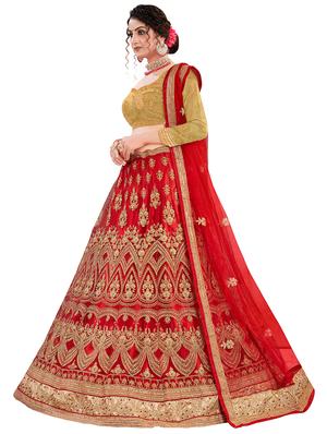 embroidered a-line lehenga - 17498538 - Standard Image - 2