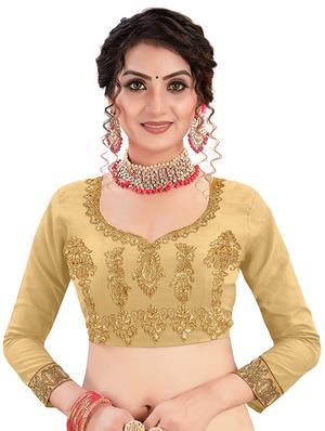 embroidered a-line lehenga - 17498546 - Standard Image - 4