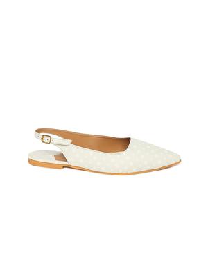 white leatherette back strap sandals - 17498676 - Standard Image - 2