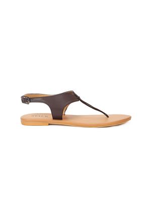 brown synthetic toe separator sandals - 17498680 - Standard Image - 2