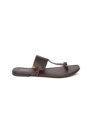 brown leatherette toe separator sandals - 17498716 - Standard Image - 2