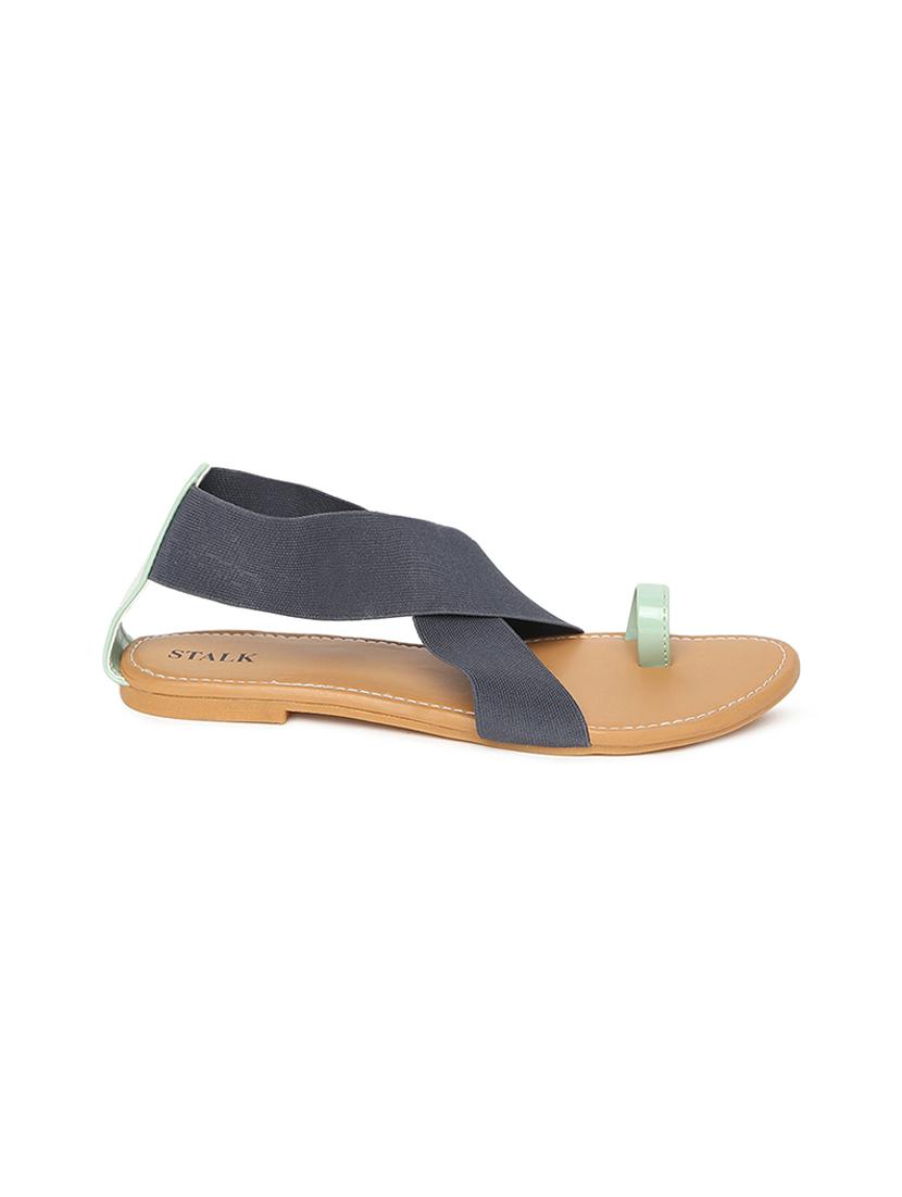 blue synthetic toe separator sandals - 17498717 - Zoom Image - 2