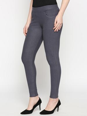 mid rise solid jeggings - 17498878 - Standard Image - 2