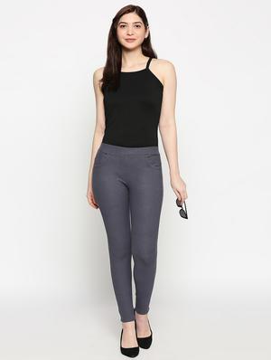 mid rise solid jeggings - 17498878 - Standard Image - 4