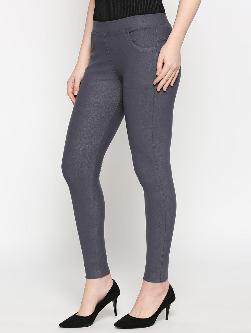 mid rise solid jeggings - 17498878 - Zoom Image - 2