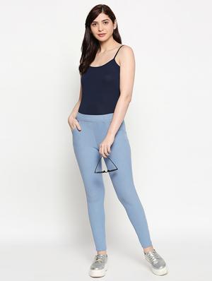 mid rise solid jeggings - 17498880 - Standard Image - 4