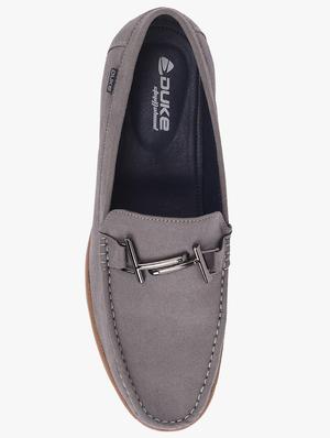 grey suede slip on loafers - 17499103 - Standard Image - 4