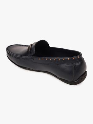 navy synthetic loafers - 17499110 - Standard Image - 3