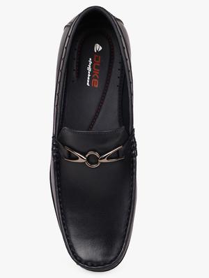navy synthetic loafers - 17499110 - Standard Image - 4