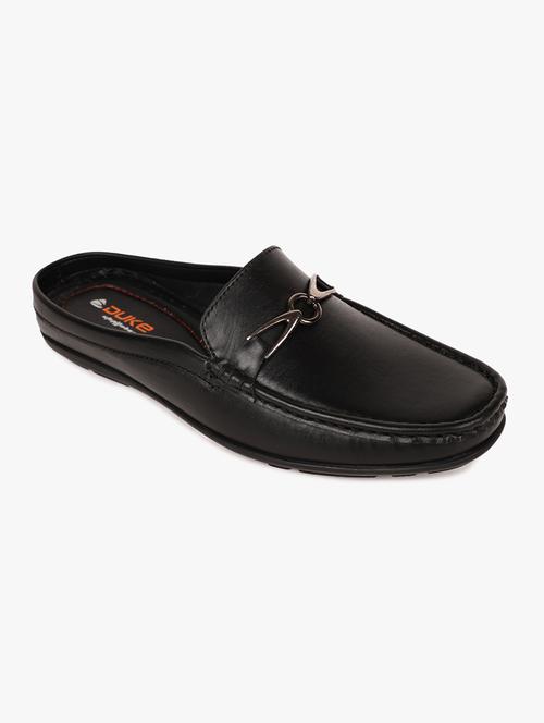 black synthetic loafers - 17499122 - Standard Image - 1