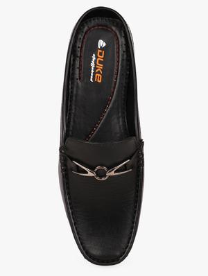 black synthetic loafers - 17499122 - Standard Image - 4