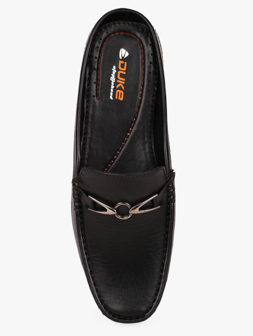 black synthetic loafers - 17499122 - Zoom Image - 4
