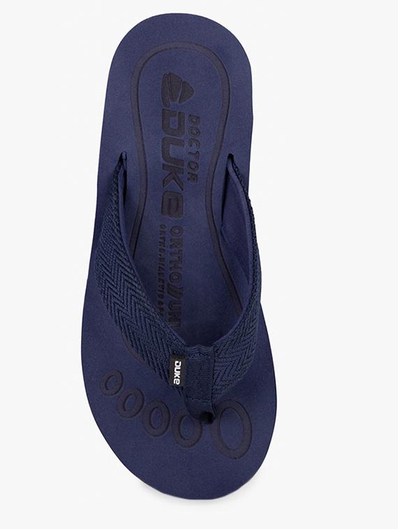 navy suede slip on flip flops - 17499174 - Zoom Image - 4