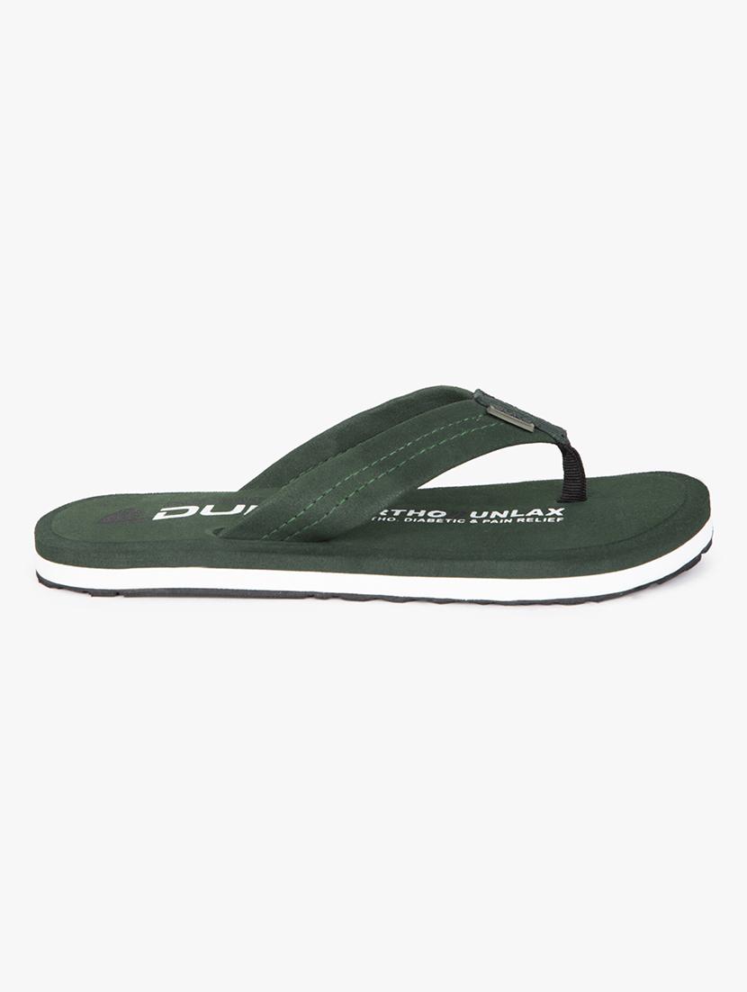 green suede slip on flip flops - 17499178 - Zoom Image - 2