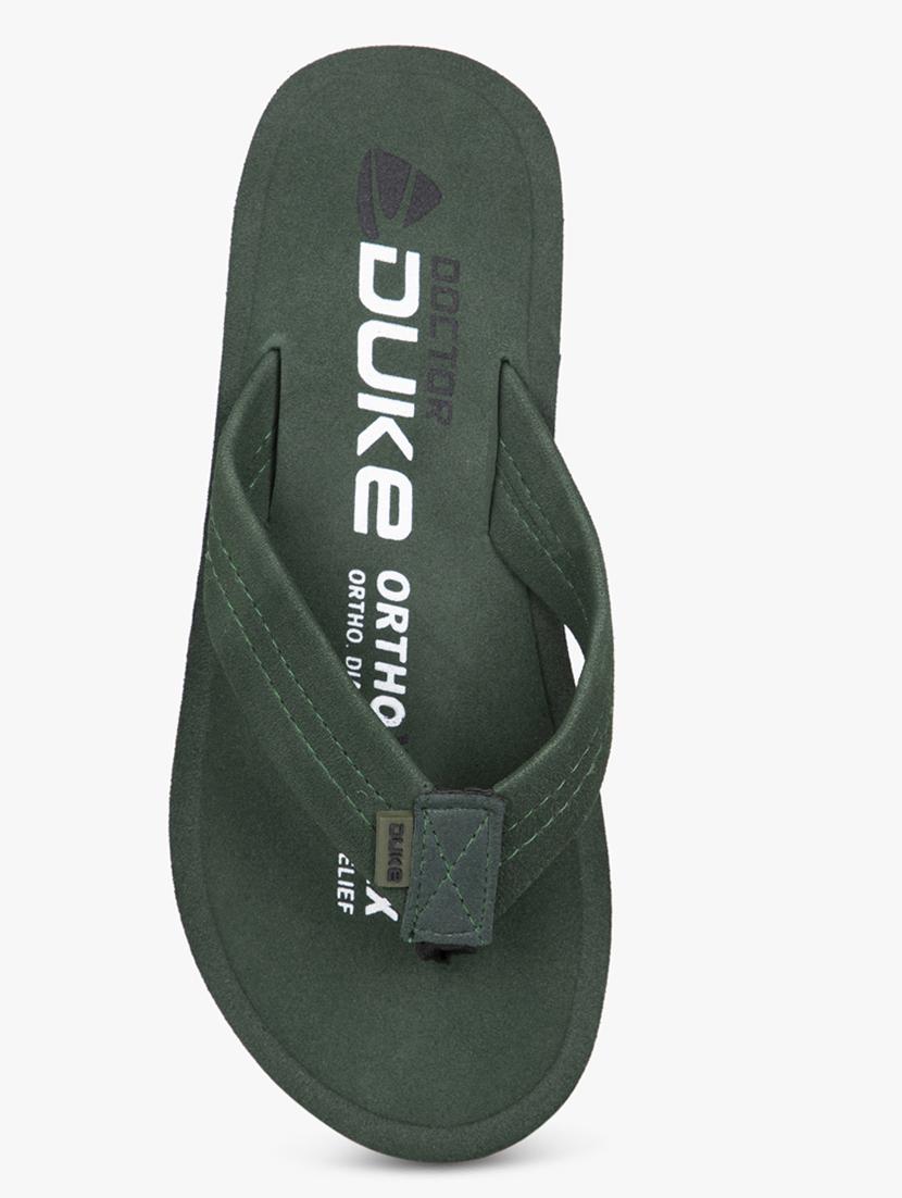 green suede slip on flip flops - 17499178 - Zoom Image - 4