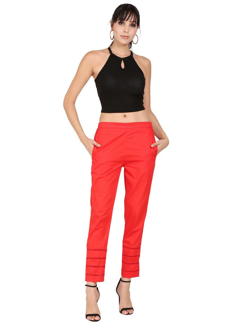 mid rise flat front trouser - 17499288 - Zoom Image - 4