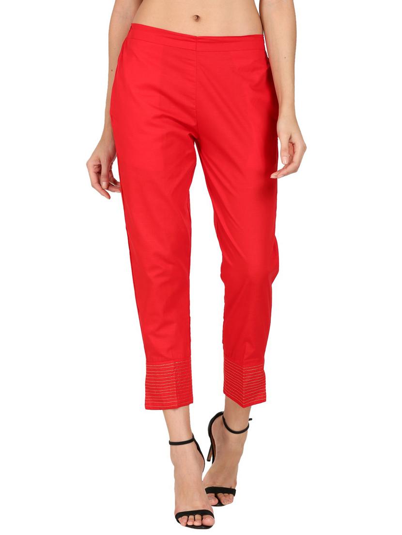 mid rise flat front trouser - 17499295 - Zoom Image - 1