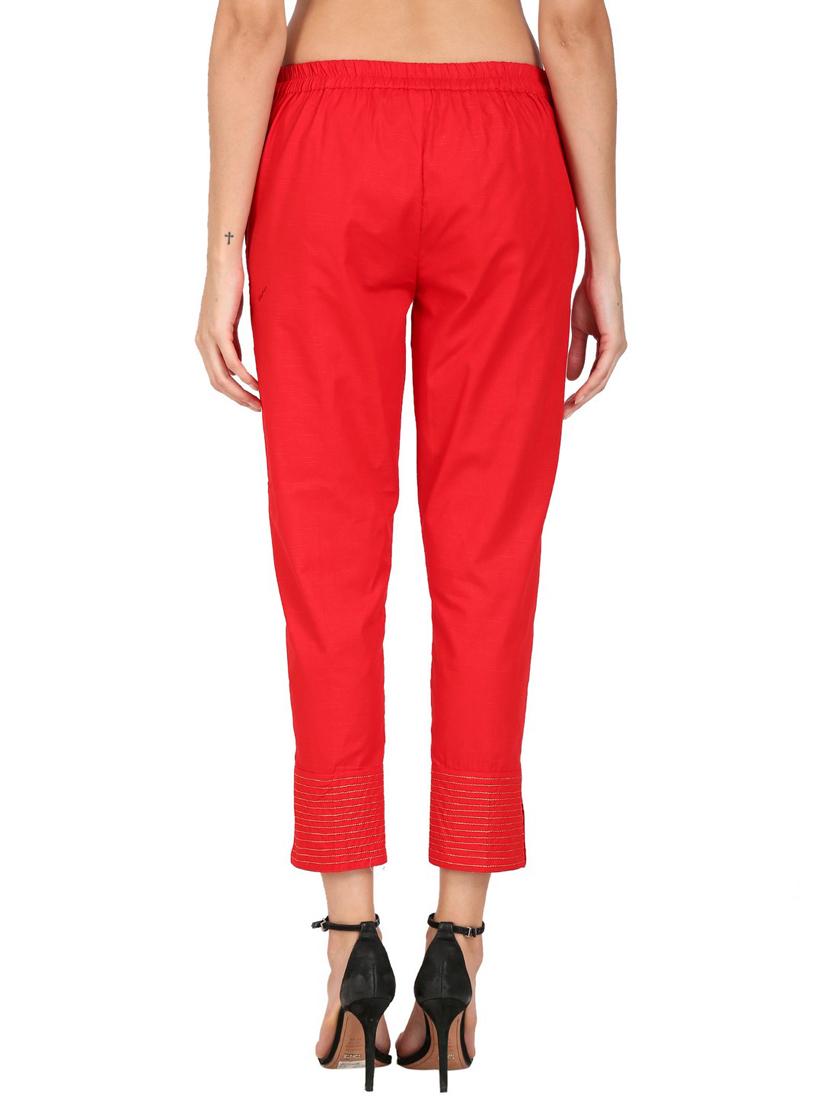 mid rise flat front trouser - 17499295 - Zoom Image - 3