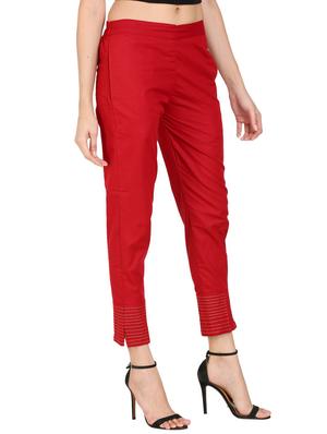 mid rise flat front trouser - 17499296 - Standard Image - 2