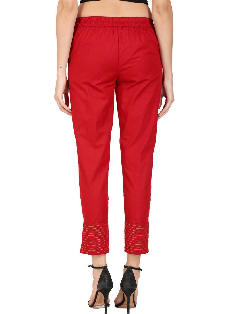 mid rise flat front trouser - 17499296 - Zoom Image - 3