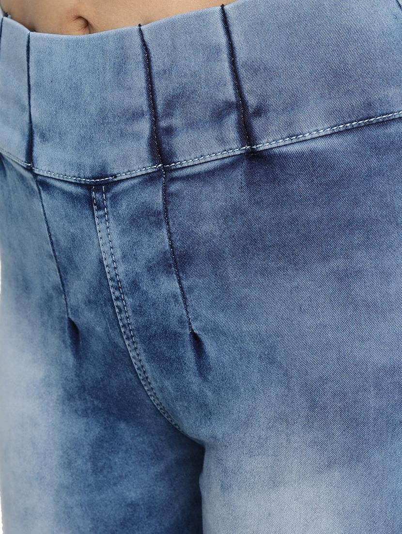 high rise stone washed jegging - 17499440 - Zoom Image - 5