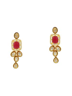 red tone gold brass choker necklace - 17500071 - Standard Image - 4