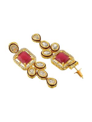 red tone gold brass choker necklace - 17500071 - Standard Image - 5
