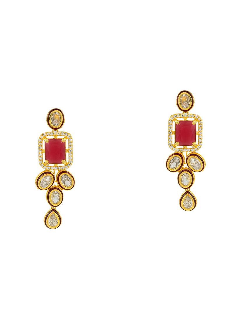 red tone gold brass choker necklace - 17500071 - Zoom Image - 4