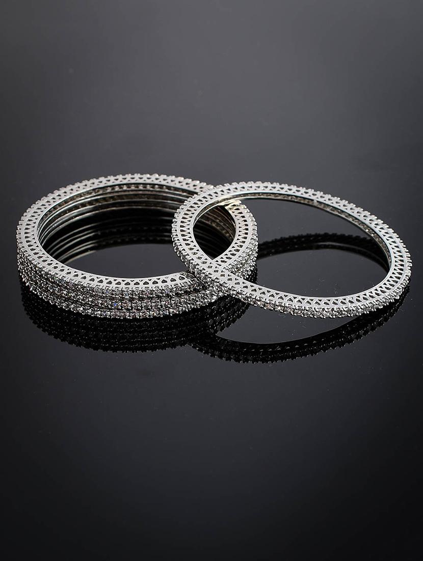 silver brass bangle - 17500176 - Zoom Image - 2