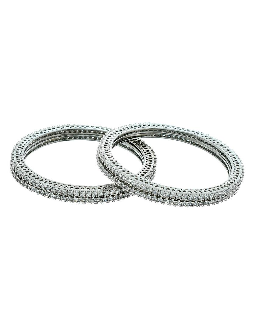 silver brass bangle - 17500176 - Zoom Image - 4