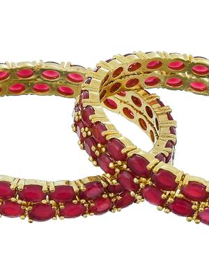 red tone gold brass bangle - 17500178 - Standard Image - 5