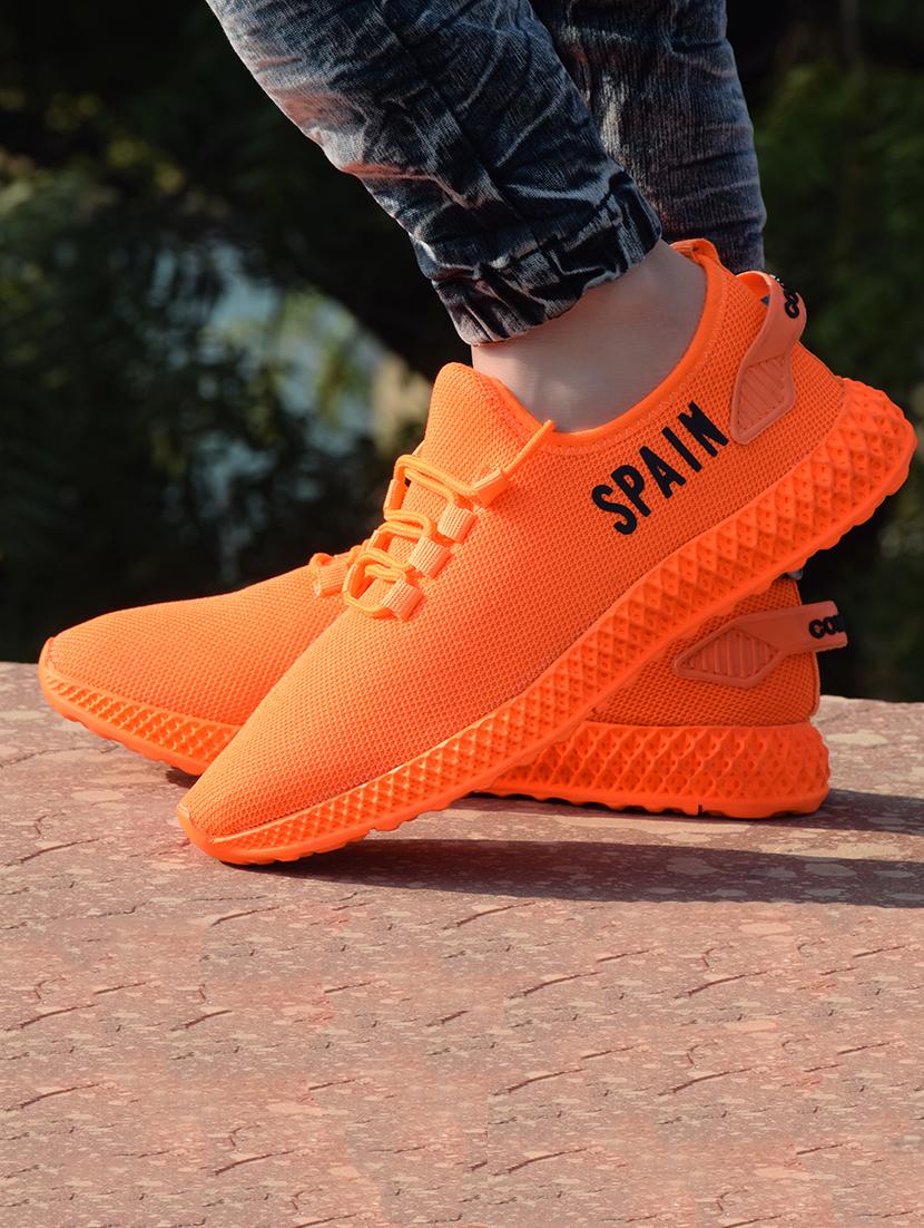 orange lace up sport shoe - 17500351 - Zoom Image - 2