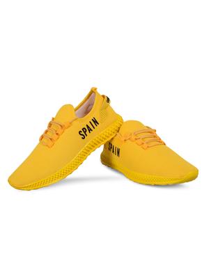 yellow mesh sport shoes - 17500354 - Standard Image - 4