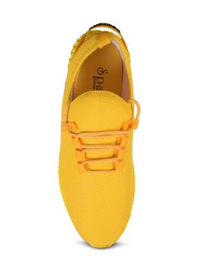 yellow mesh sport shoes - 17500354 - Standard Image - 6
