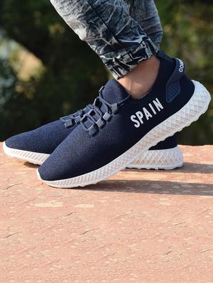 blue lace up sport shoe - 17500355 - Standard Image - 2