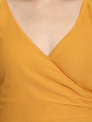 v-neck fit & flare dress - 17500513 - Standard Image - 4