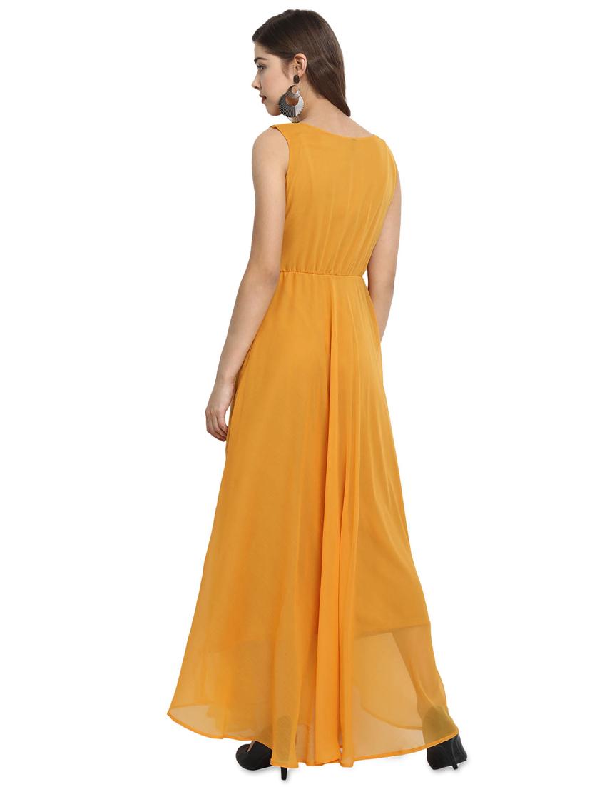 v-neck fit & flare dress - 17500513 - Zoom Image - 3