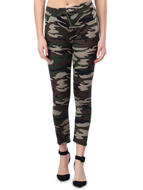 drawstring waist camouflage track pant - 17501114 - Standard Image - 1
