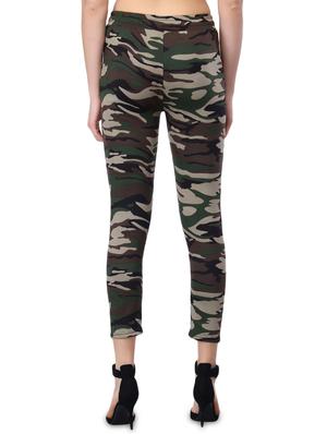 drawstring waist camouflage track pant - 17501114 - Standard Image - 3