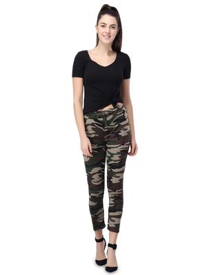drawstring waist camouflage track pant - 17501114 - Standard Image - 4