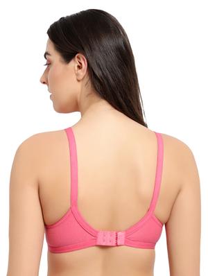 pink poly lycra tshirt bra - 17501345 - Standard Image - 3