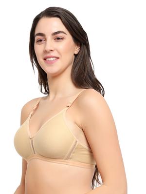 beige non padded regular bra - 17501347 - Standard Image - 2