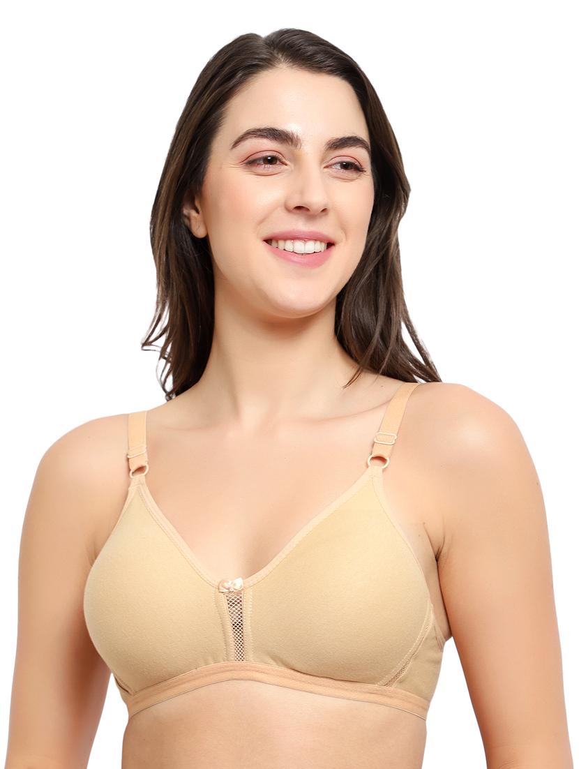 beige non padded regular bra - 17501347 - Zoom Image - 1
