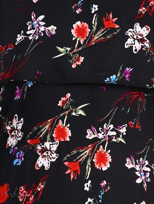 cape sleeves floral dress - 17501449 - Standard Image - 6