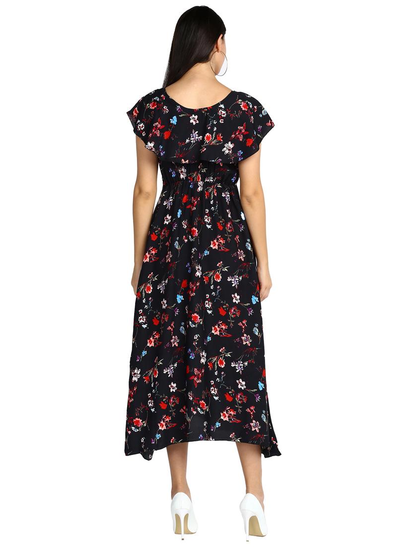 cape sleeves floral dress - 17501449 - Zoom Image - 3
