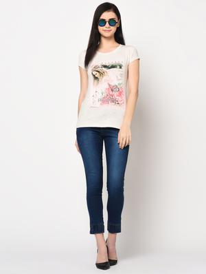 round neck graphic tee - 17501761 - Standard Image - 5