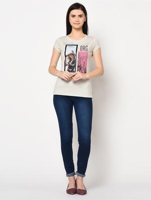 round neck graphic tee - 17501766 - Standard Image - 5