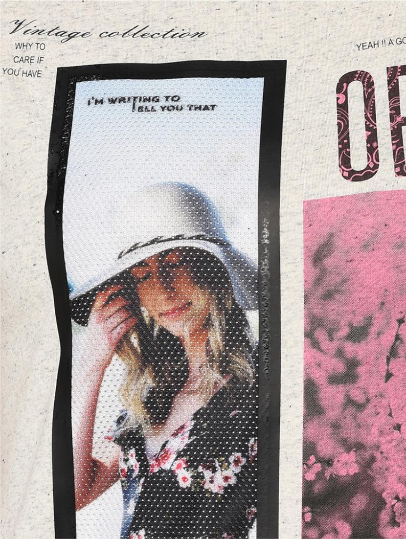round neck graphic tee - 17501766 - Zoom Image - 6
