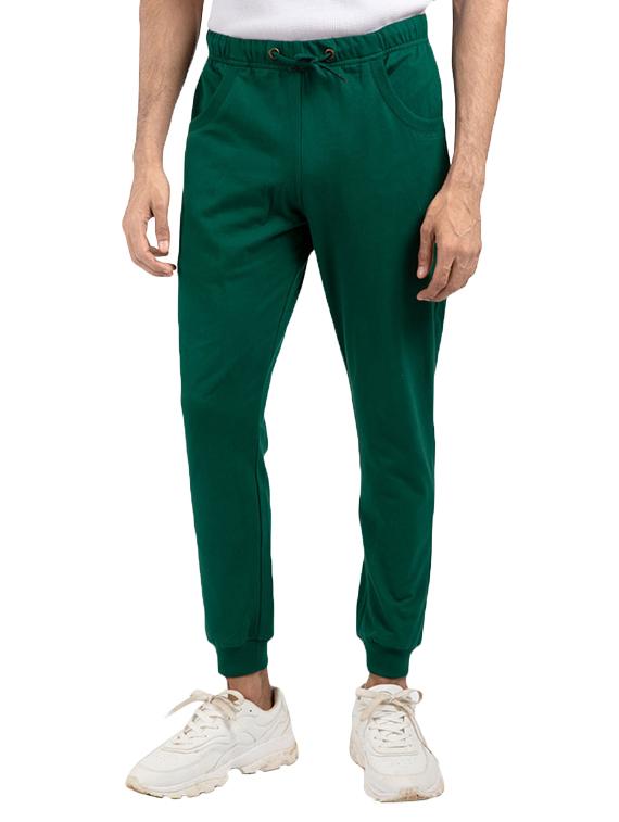 green solid joggers - 17501979 - Zoom Image - 1